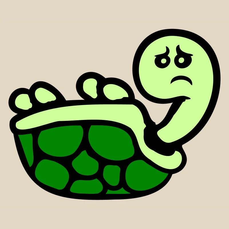 Turtle tipped over on its back lying sad