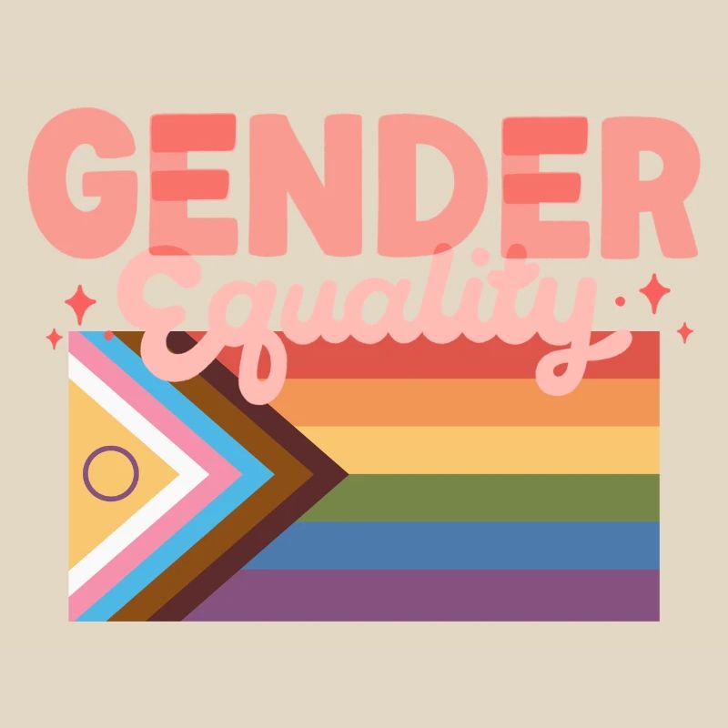 Gender Equality Pride Flag Statement Design CSD