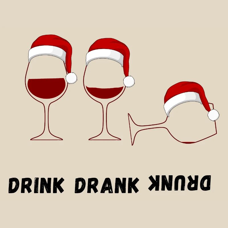 Drink Drank Drunk - Style pull de Noël laid