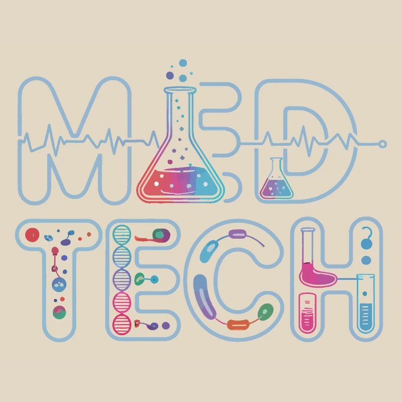 MedTech Laboratory Neon Science Design