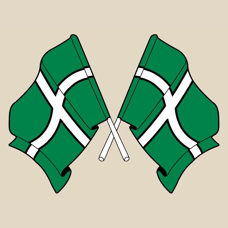 Drapeaux croisés du Devon
