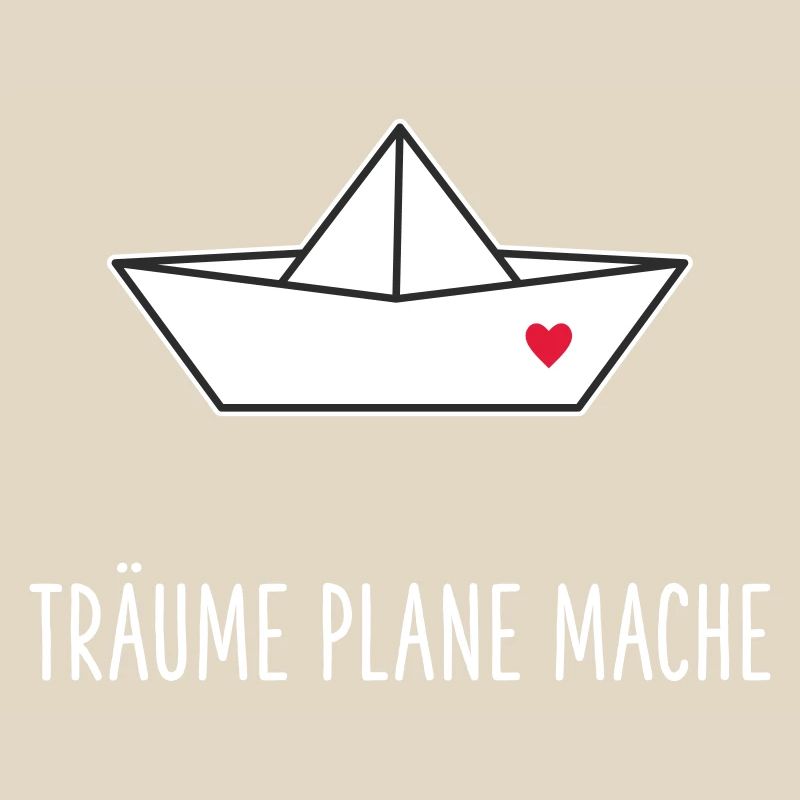Träume Plane Mache Boot Herz