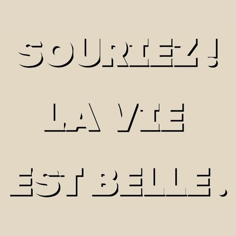 Neon Outline Typog Black