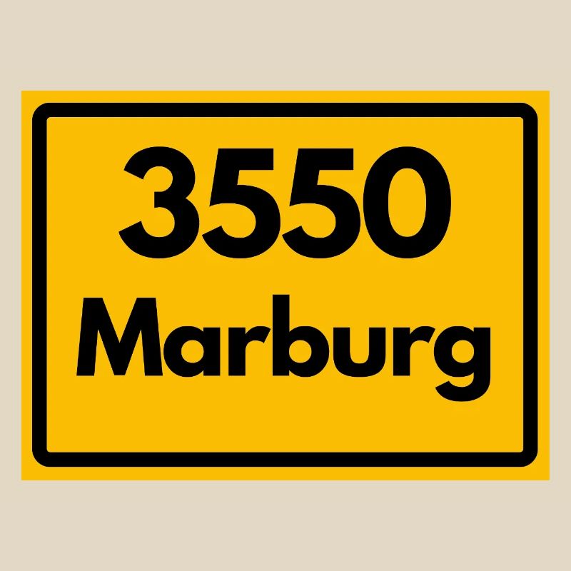 OLD POSTCODE ZIP CODE RETRO 3550 MARBURG
