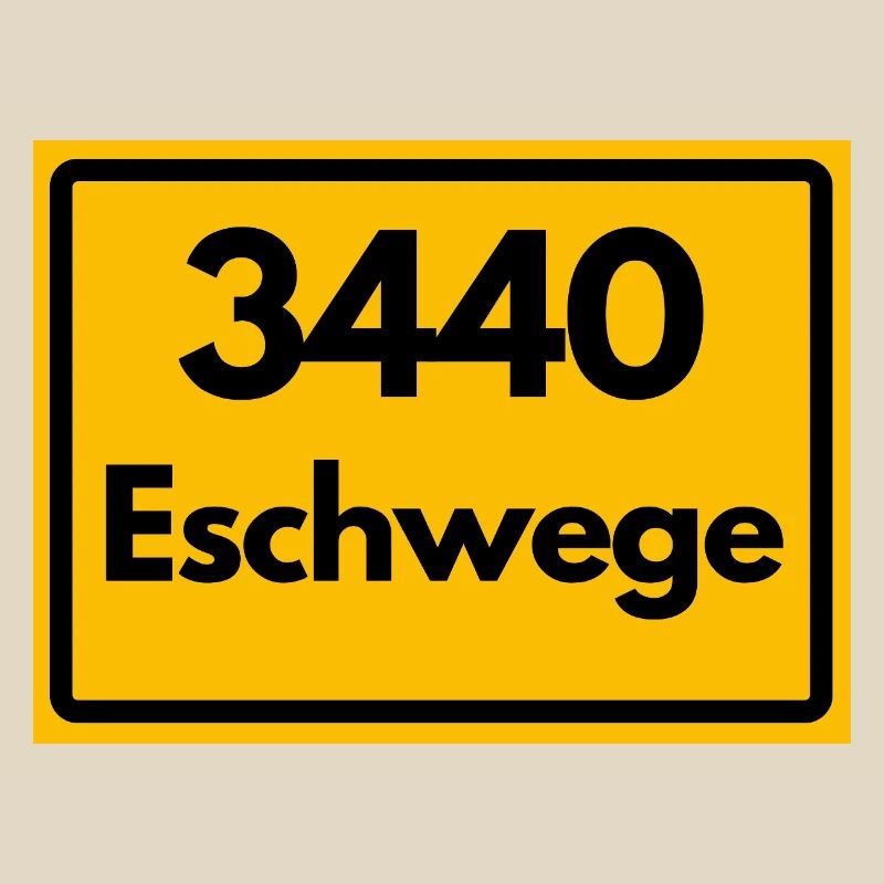 OLD POSTCODE ZIP CODE RETRO 3440 ESCHWEGE