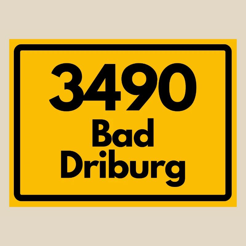 ANCIEN CODE POSTAL RETRO 3490 BAD DRIBURG
