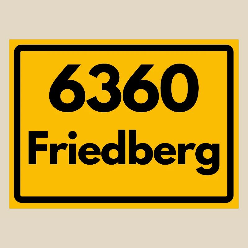 OLD POSTCODE ZIP CODE RETRO 6360 FRIEDBERG HEIMAT