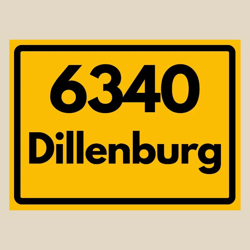 OLD POSTCODE POSTCODE RETRO 6340 DILLENBURG HEIMAT