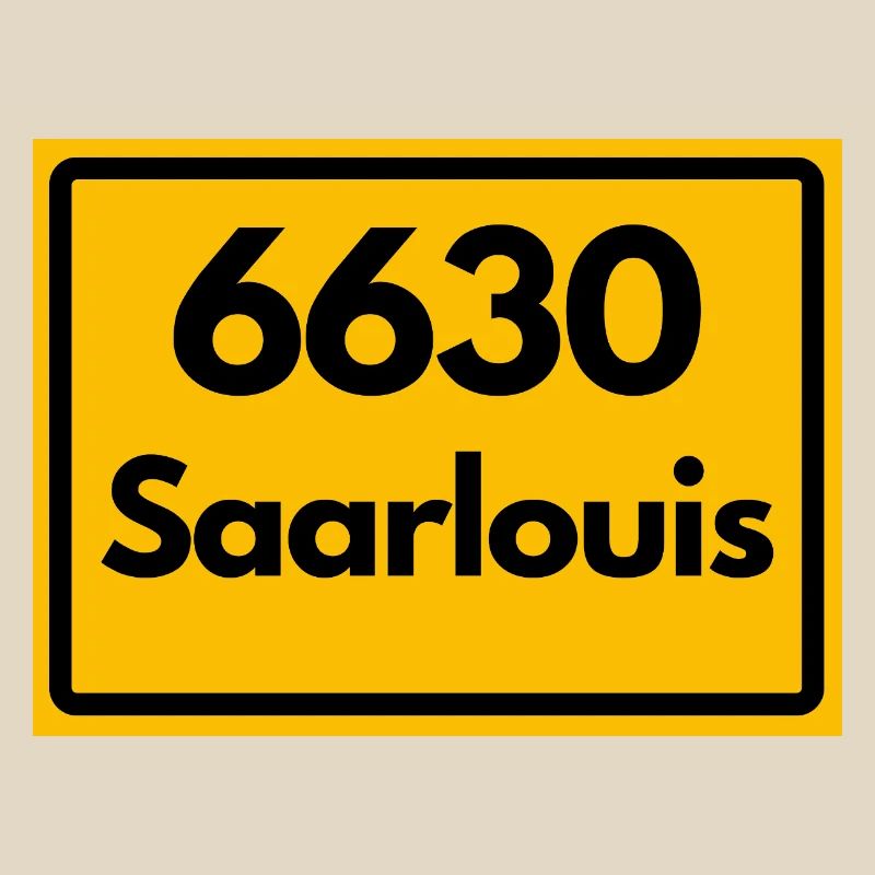 OLD POSTCODE POSTCODE RETRO 6630 SAARLOUIS HEIMAT