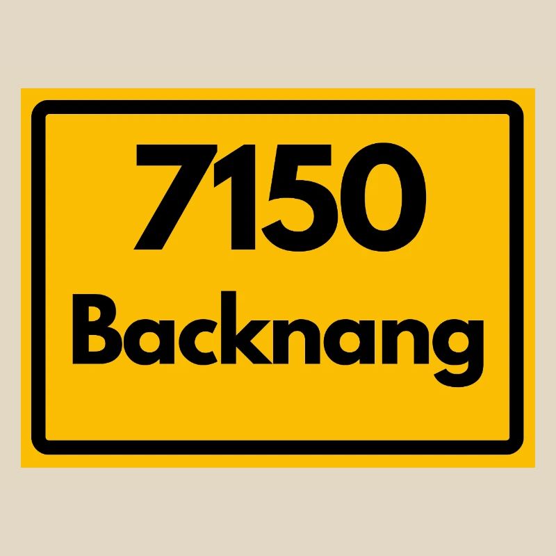 OLD POSTCODE POSTCODE RETRO 7150 BACKNANG HEIMAT