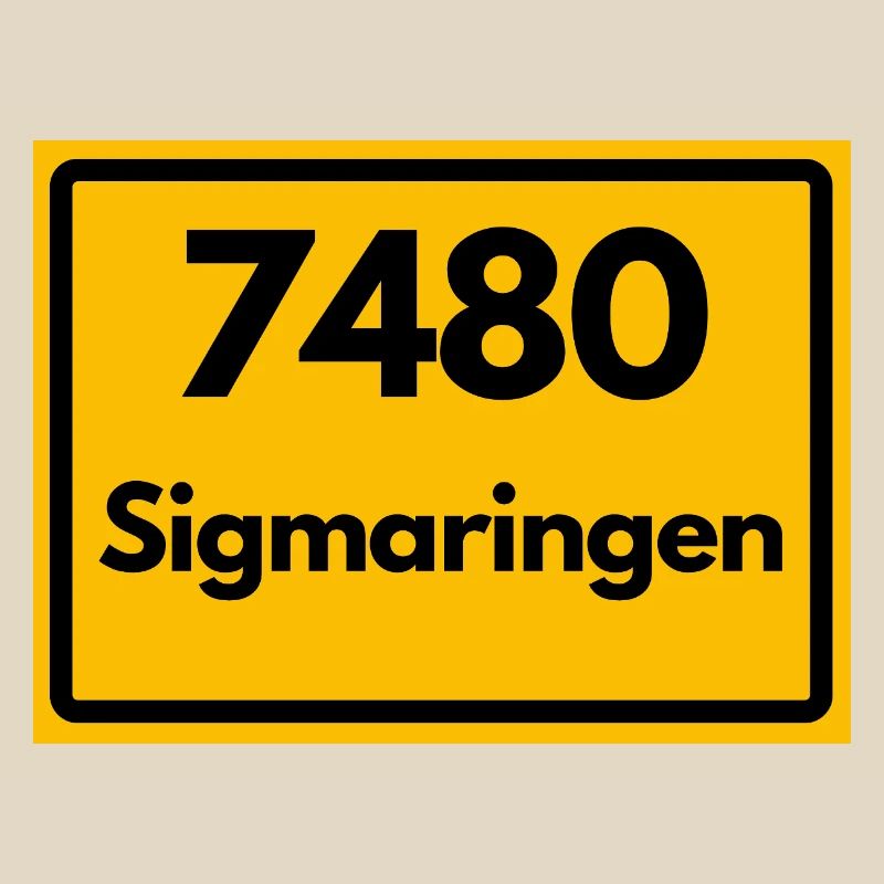 ANCIEN CODE POSTAL RÉTRO 7480 SIGMARINGEN HEIMAT