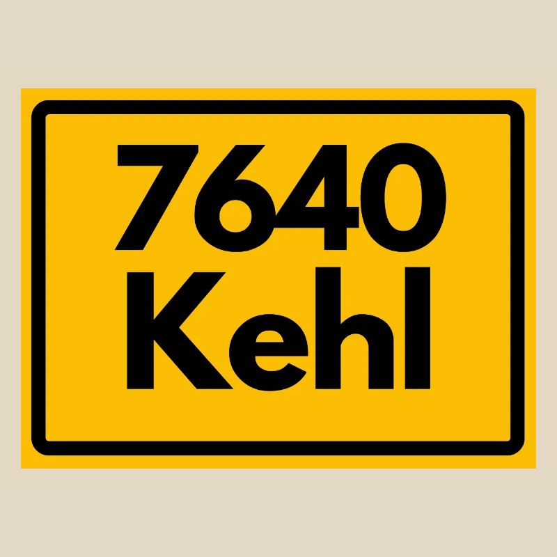 ANCIEN CODE POSTAL RETRO 7640 KEHL HEIMATSTOLZ