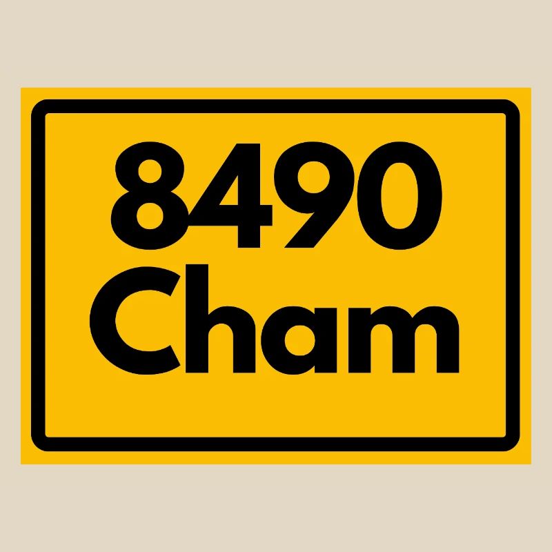 OLD POSTCODE POSTCODE RETRO 8490 CHAM HEIMATSTOLZ