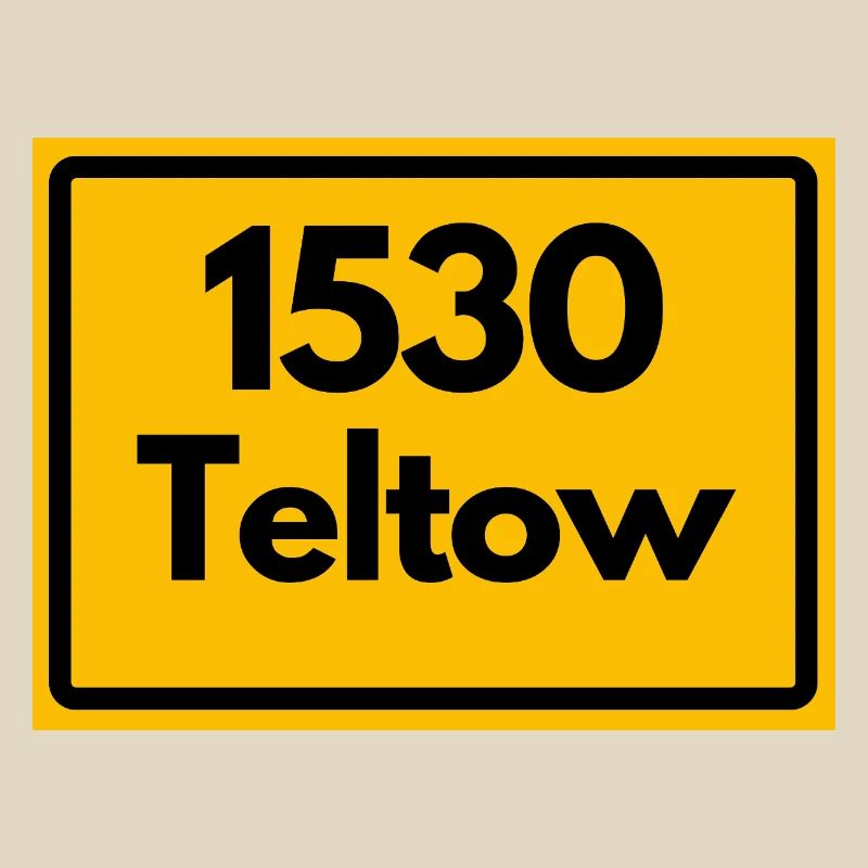OLD POSTCODE POSTCODE RETRO 1530 TELTOW HEIMAT