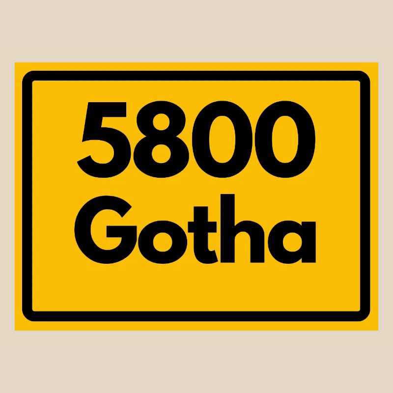 ANCIEN CODE POSTAL 5800 GOTHA HEIMATSTOLZ ORIGINAL