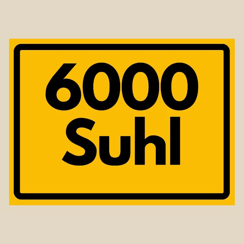 OLD POSTCODE 6000 SUHL HEIMATSTOLZ ORIGINAL