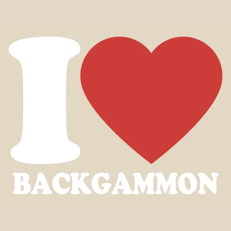 I love Backgammon | Board Game | Gift