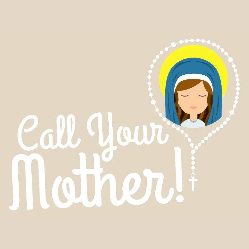 Nenne deine Mutter Illustration Tee
