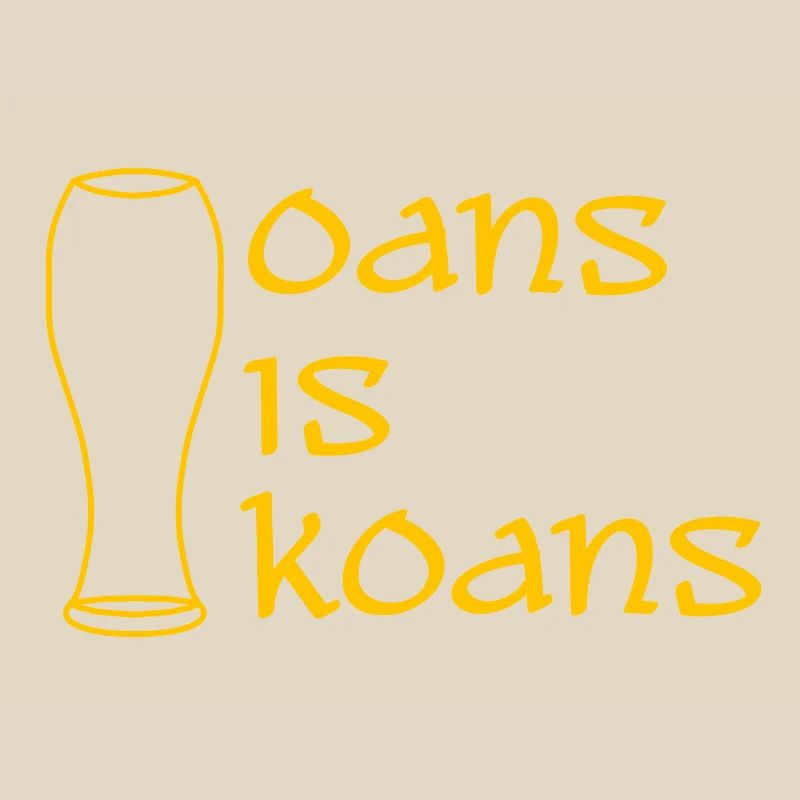 oans is koans - one is none - dialect