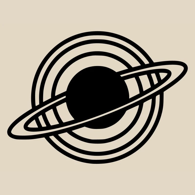 Saturn Planet Ringe Silhouette