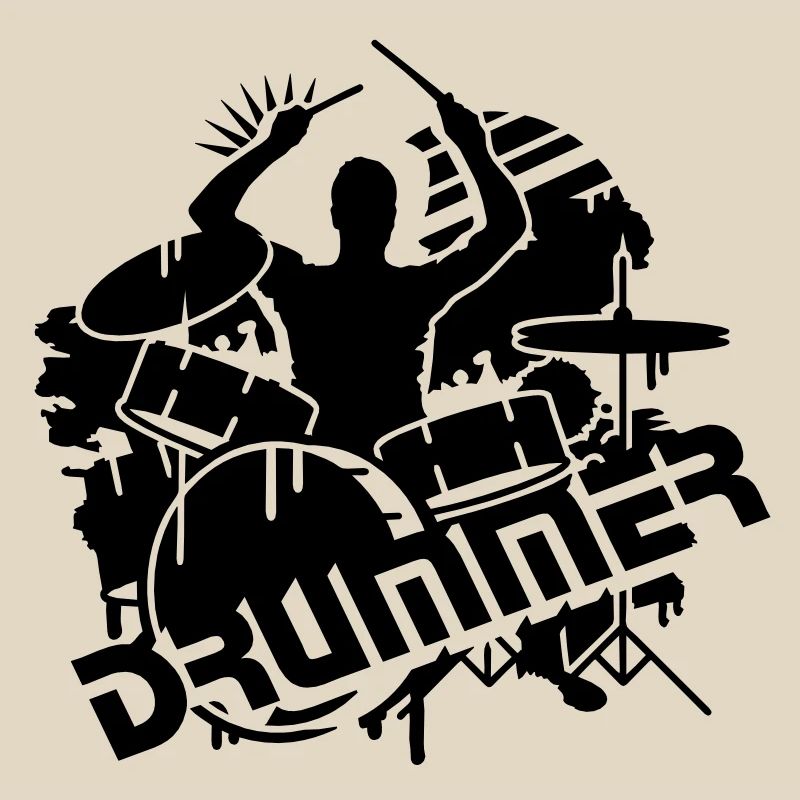 A DRUMMER ON HIS DRUMS