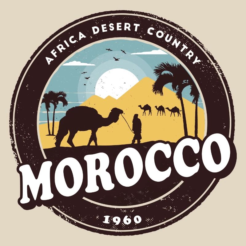Morocco camel desert design / gift idea