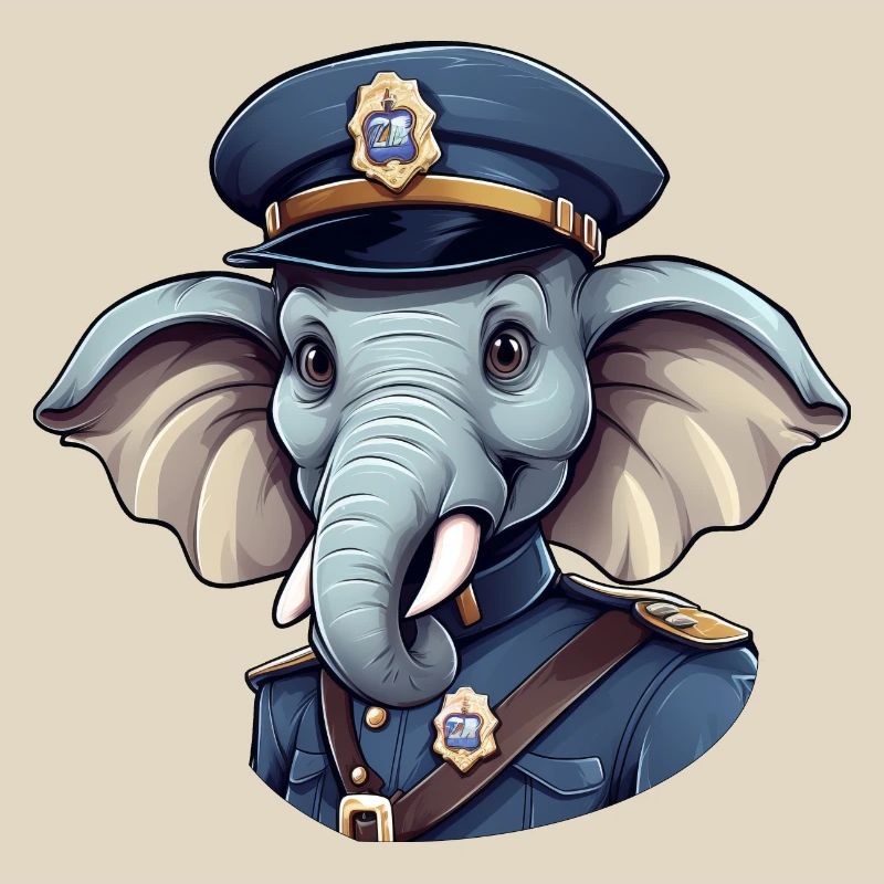 Elephant Policeman