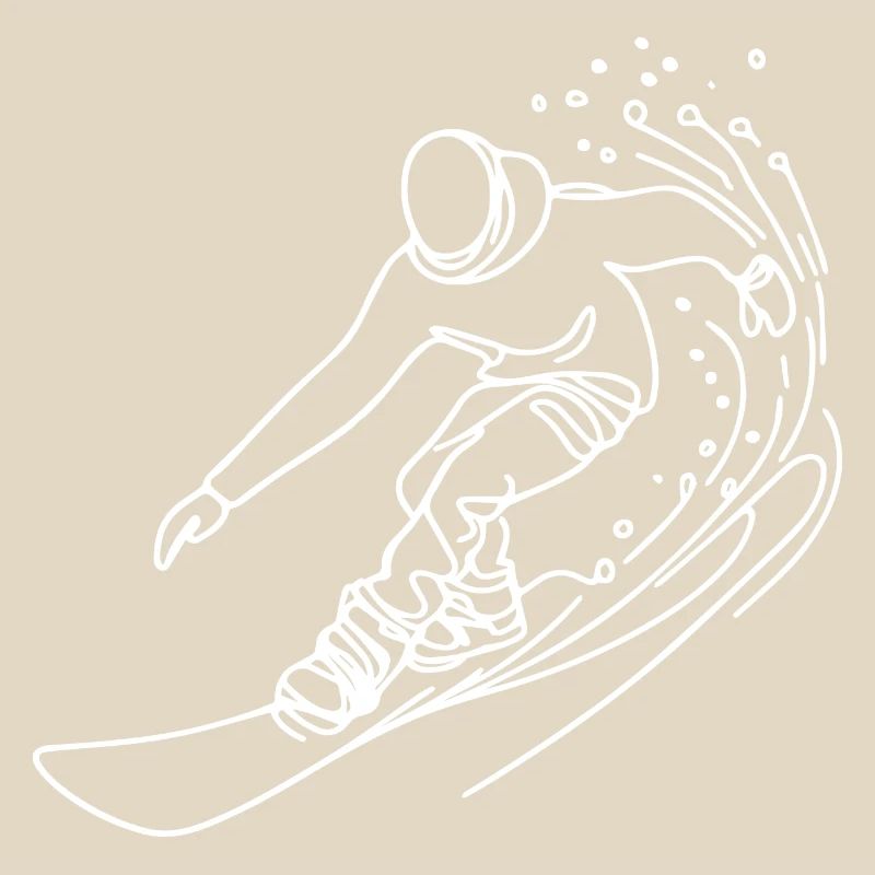 Snowboarder Drawing