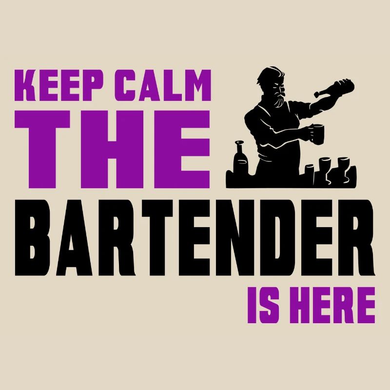 Keep calm bartender design