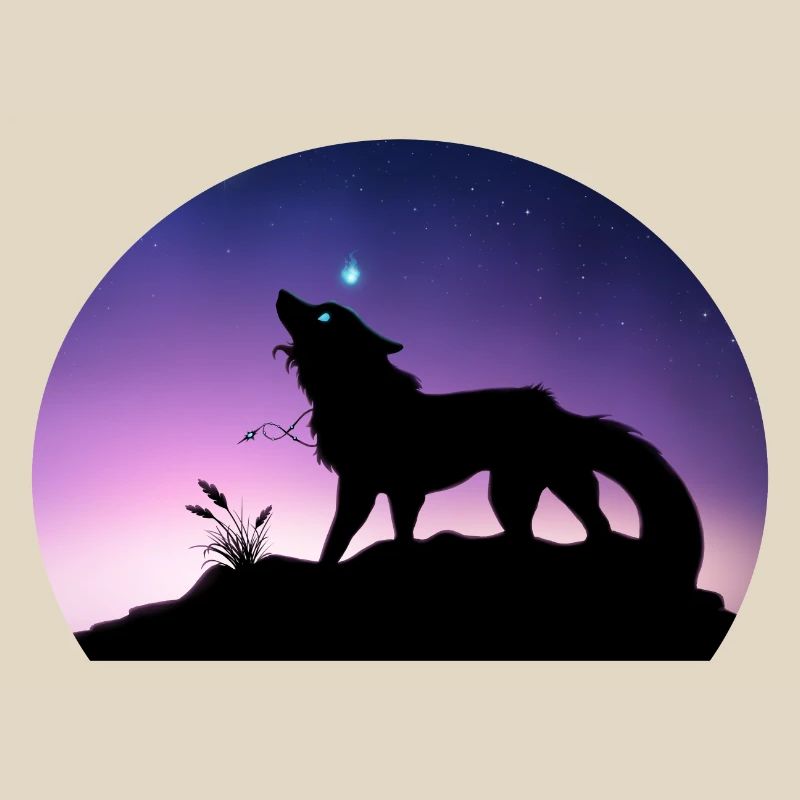 Die Reise eines Sternenwolfs - Silouhette Nocturne