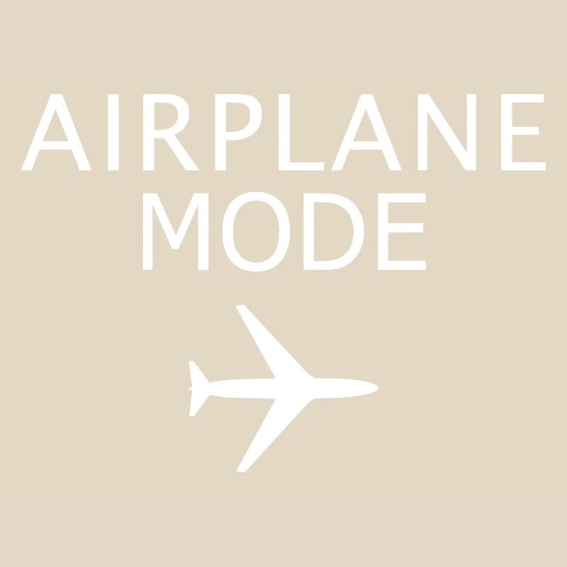 Flugzeugmodus aktivierter Flugmodus Luftfahrtkunst