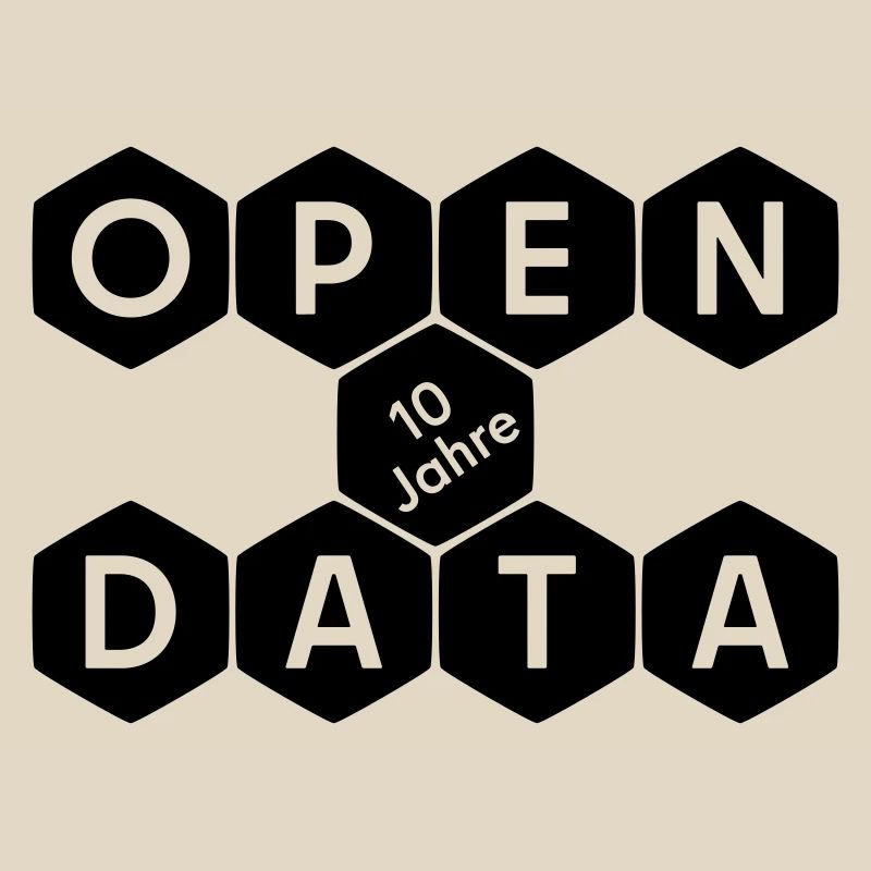 Open Data 10 Jahre Jubiläum (dunkel)