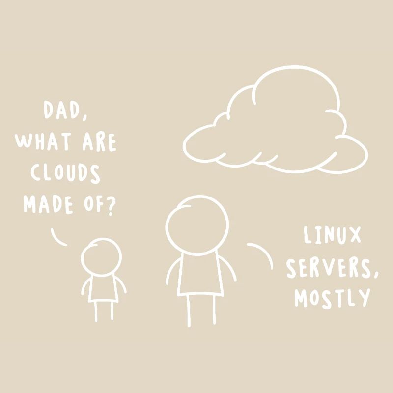 Linux Server Cloud Computing Funny Saying