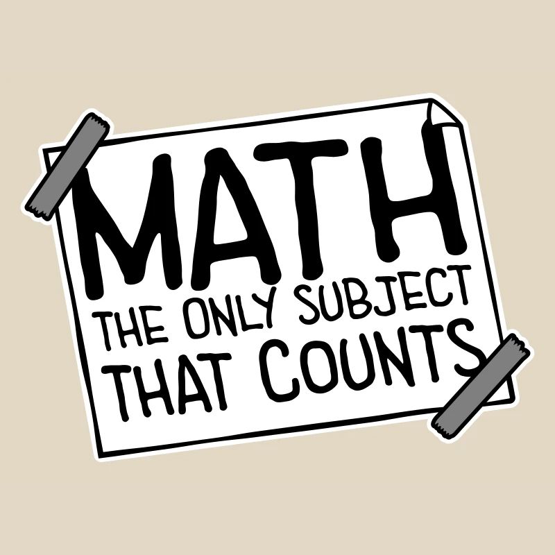 Math The Only Subject That Counts Nerd Mathe Logo