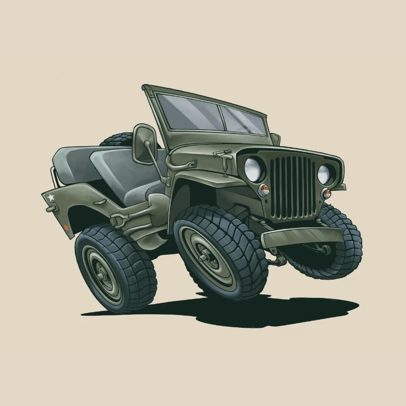 Willys MB Offroader 4x4 Millitary Oldtimer Us Army