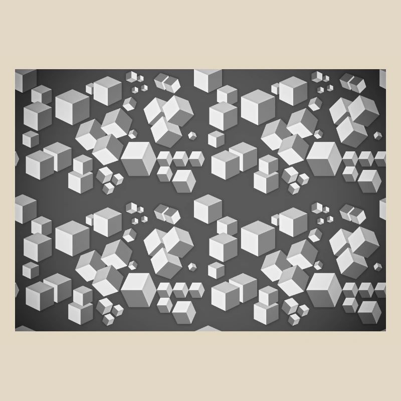 Deco pattern grey-white