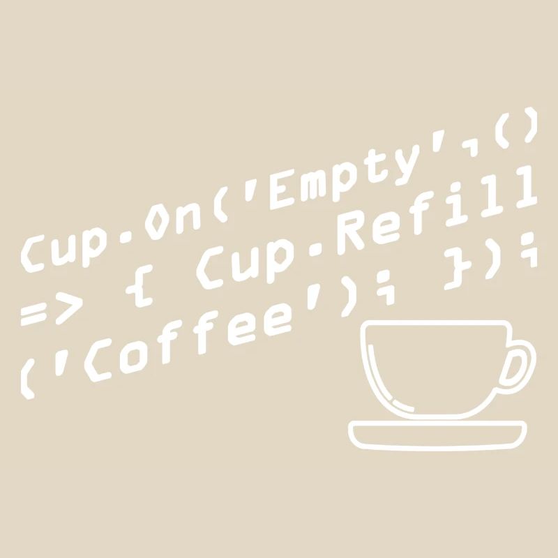 Aus Kaffee Code generieren Programmierer