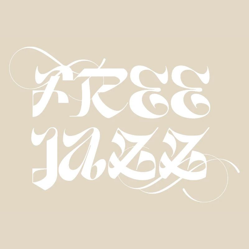 Conception typographique de jazz libre