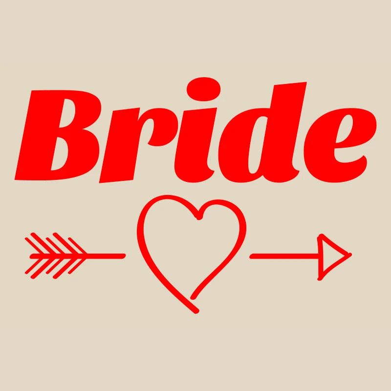 Conception de flèche de coeur de mariée