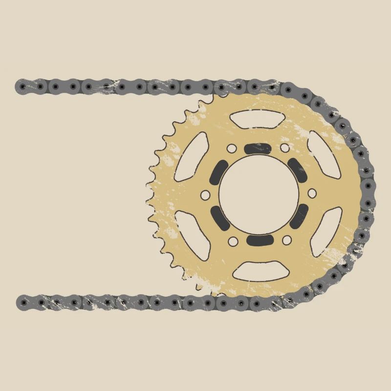 Sprocket chain composite cracks