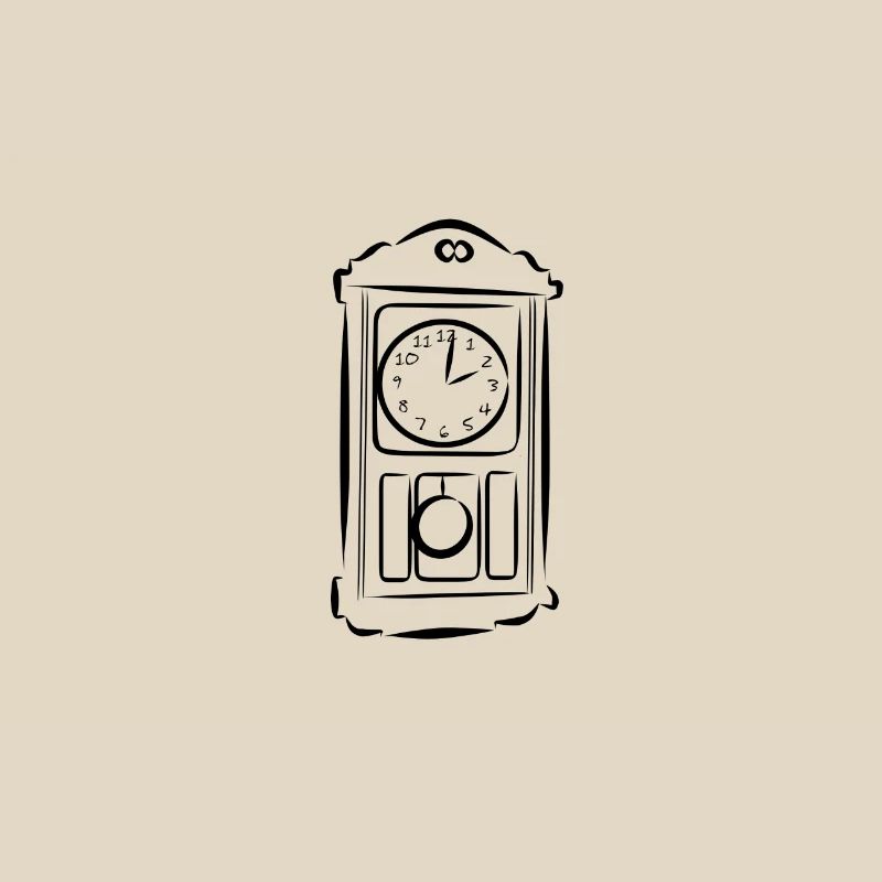 Pendulum clock, clock, wall clock