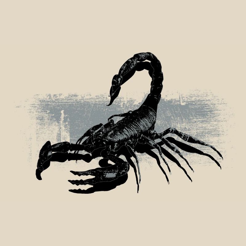 Scorpio Black White Contrast Design