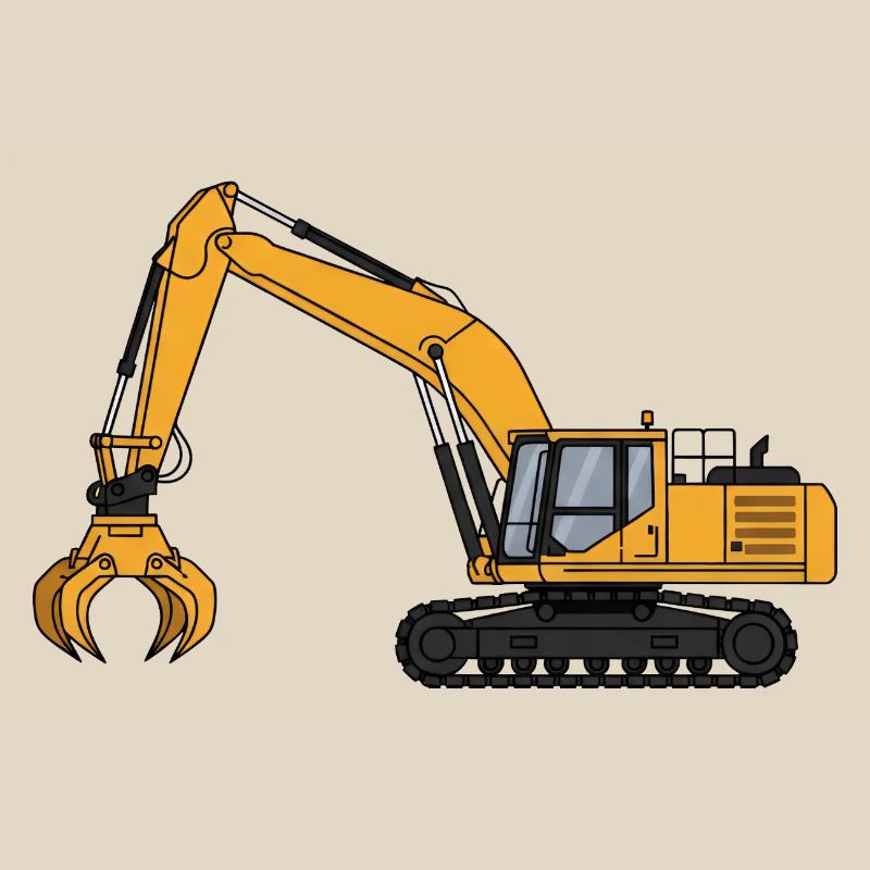 Bagger Baggerfahrer Baustelle 