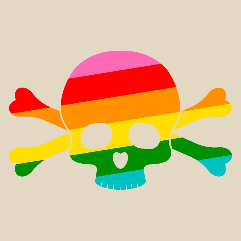 Rainbow Skull