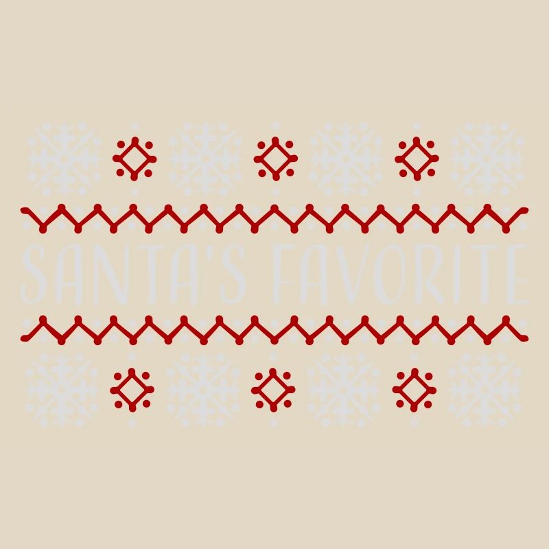Santa's Favorite Weihnachtspullover Schneeflocken