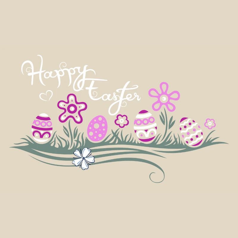 Easter Easter Eggs in the Grass