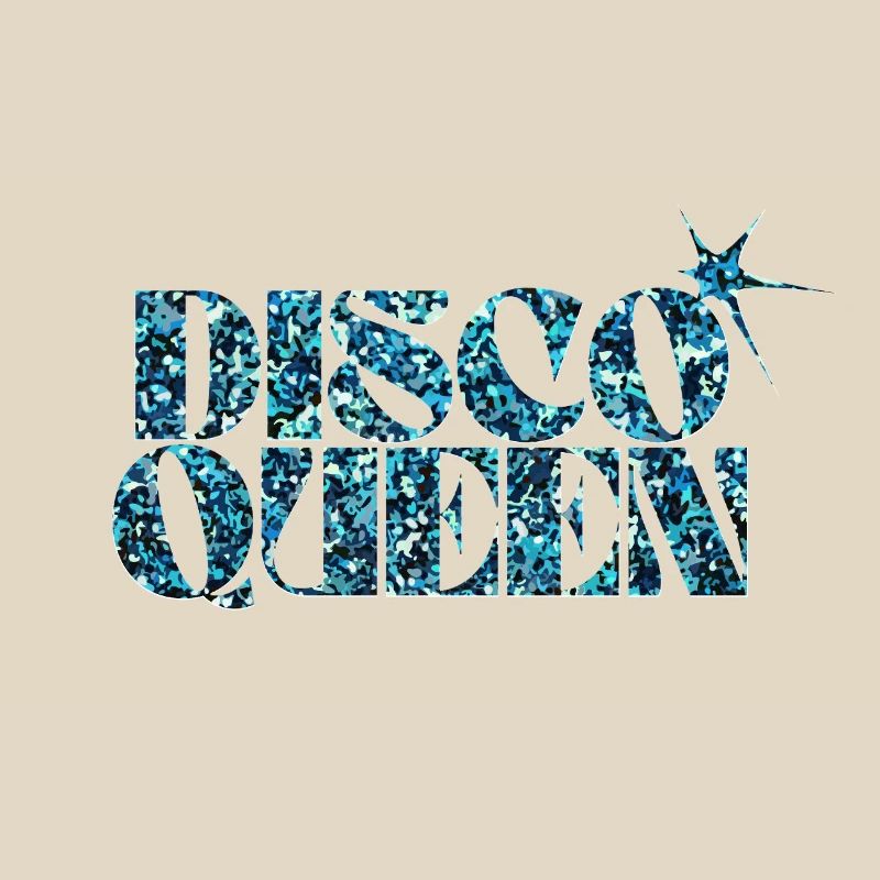 Disco Glitter Bubble Graphic Design