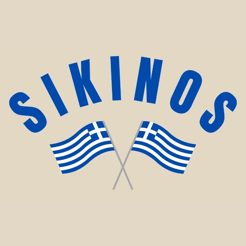 Drapeaux grecs de Sikinos