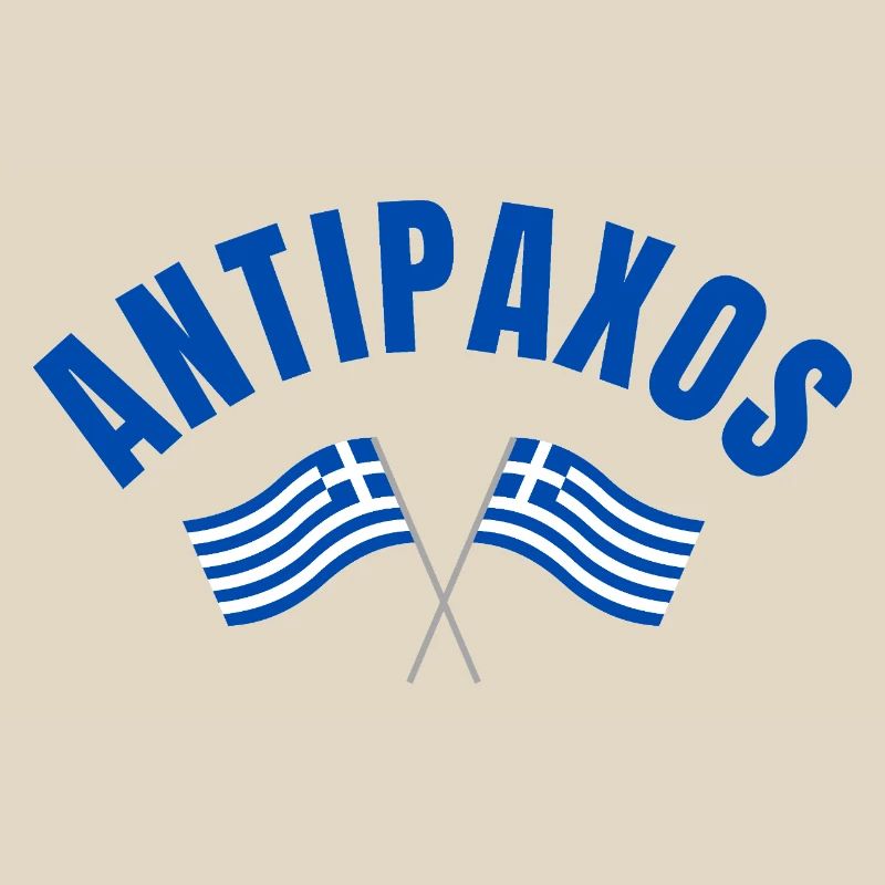 Drapeaux grecs Antipaxos