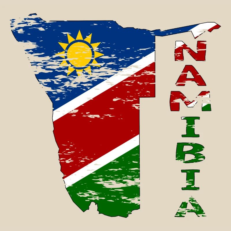 Namibia Map Flag used